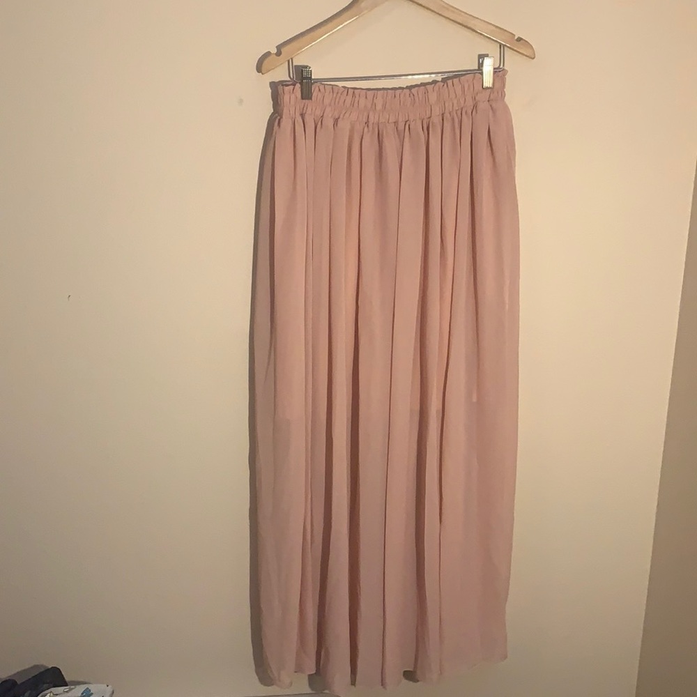 Floor length flowy skirt